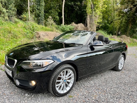 BMW 2 SERIES 218I SE 1.5 TURBO CONVERTIBLE NAV JUST 30,983 MILES FBMWSH 6SPEED GREAT VALUE 2 KEYS HPI CLEAR